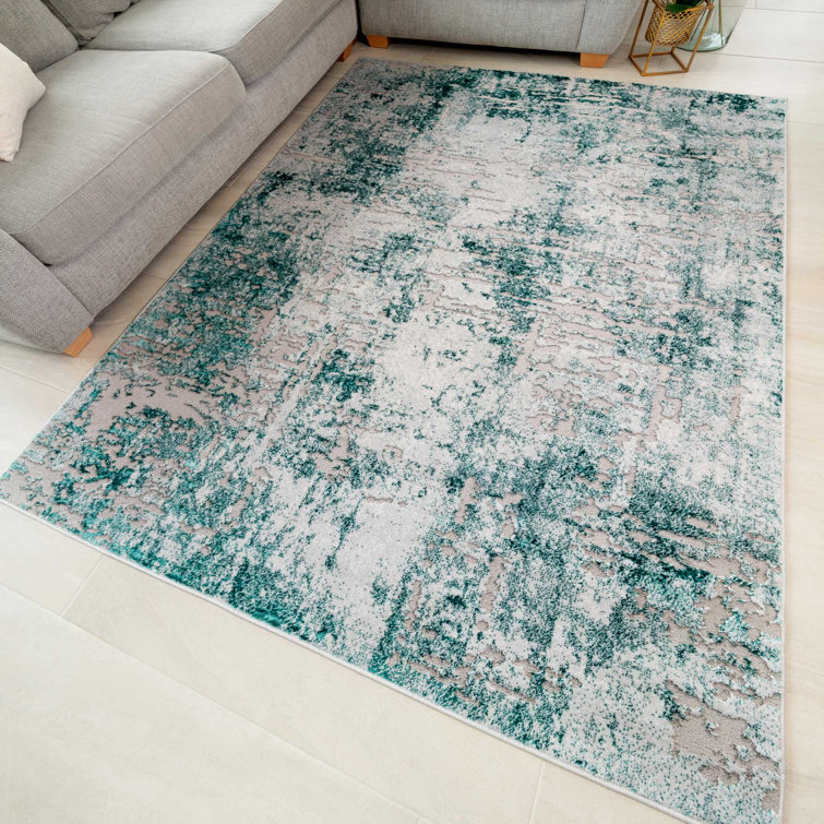 Borough Wharf Hargimont Power Loom Green Rug & Reviews Wayfair.co.uk